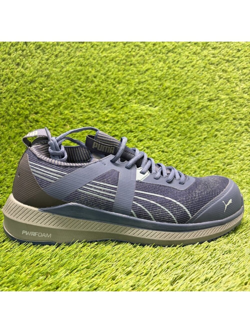 Puma Turbo Low Mens Size 10.5 Blue Industrial Composite Toe Safety Work Shoes
